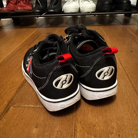 Black, White, and Red Heely's | VGUC | Youth Size 6 - Picture 2 of 6